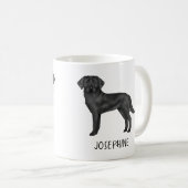 Black Labrador Retriever Niedlich Labrador Dog Ind Kaffeetasse (VorderseiteRechts)
