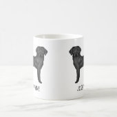 Black Labrador Retriever Niedlich Labrador Dog Ind Kaffeetasse (Mittel)