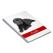 Black Labrador Retriever Personalisiertes Notebook Notizblock (Rechte Seite)
