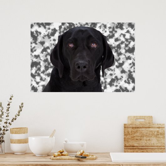 Black Labrador Retriever Poster (Küche)