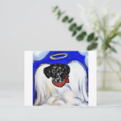 Black Labrador Retriever Postkarte (Stehend Vorderseite)