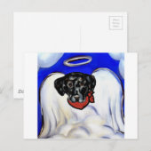 Black Labrador Retriever Postkarte (Vorne/Hinten)