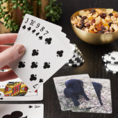 Black Labrador Retriever Puppy Spielkarten (In Situ)