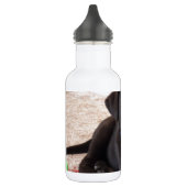 Black Labrador Retriever Puppy Trinkflasche (Links)