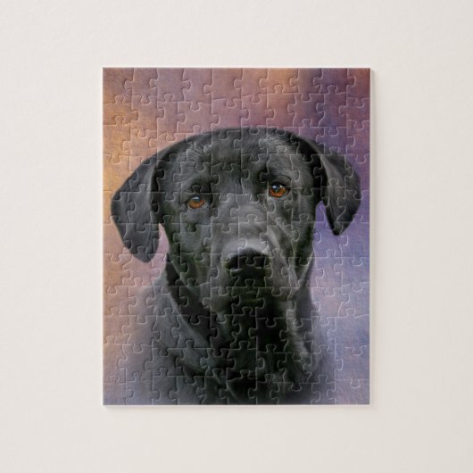 Black Labrador Retriever Puzzle (Vertikal)
