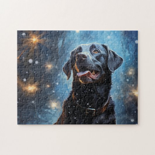 Black Labrador Retriever Puzzle (Horizontal)