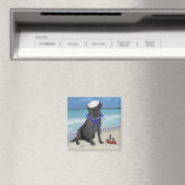 Black Labrador Retriever Sailor Magnet (In Situ (Geschirrspüler))