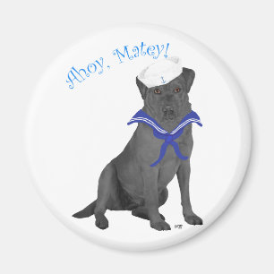 Black Labrador Retriever Sailor Magnet
