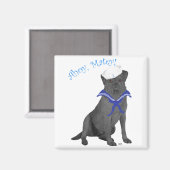 Black Labrador Retriever Sailor Magnet (Vorderseite/Rückseite)