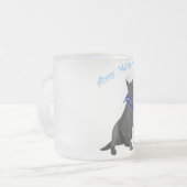 Black Labrador Retriever Sailor Mattglastasse (Vorderseite Links)