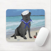 Black Labrador Retriever Sailor Mousepad (Mit Mouse)
