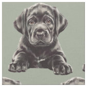 Black Labrador Retriever Stoff (Nahaufnahme)
