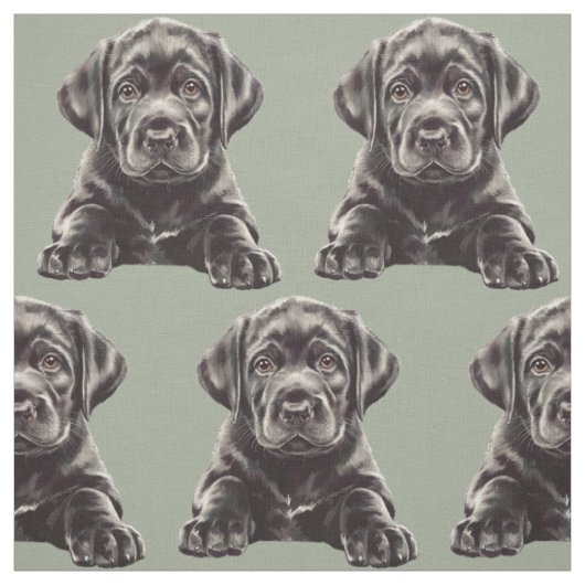 Black Labrador Retriever Stoff (Muster)