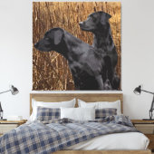 Black Labrador Retriever Wall Décor Leinwanddruck (Insitu (Schlafzimmer))
