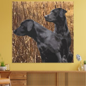 Black Labrador Retriever Wall Décor Leinwanddruck (Insitu (Wohnzimmer))