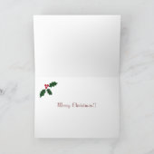 Black Labrador Retriever Weihnachtskarten Feiertagskarte (Innenseite)