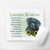 Black Labrador Retriever Welpengeschenke Mousepad (Mit Mouse)