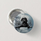 Black Labrador Retriever Welppy T - Shirt Throw Pi Button (Vorne & Hinten)