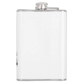 Black Labrador Retriever Welppy T - Shirt Throw Pi Flachmann (Rückseite)