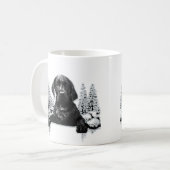 Black Labrador Retriever Welppy T - Shirt Throw Pi Kaffeetasse (Vorderseite Links)