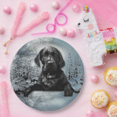 Black Labrador Retriever Welppy T - Shirt Throw Pi Pappteller (Party)