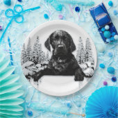 Black Labrador Retriever Welppy T - Shirt Throw Pi Pappteller (Party)