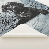 Black Labrador Retriever Welppy T - Shirt Throw Pi Sherpadecke (3/4)