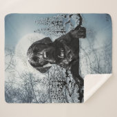 Black Labrador Retriever Welppy T - Shirt Throw Pi Sherpadecke (Vorderseite (Horizontal))