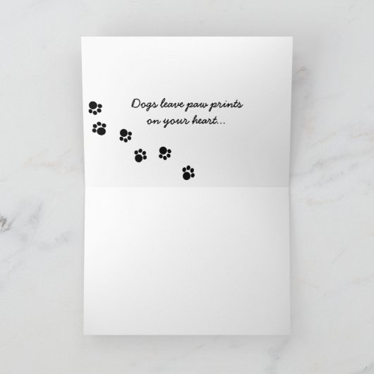 Black Labrador Sand Letters Grußkarten Karte (Innenseite)