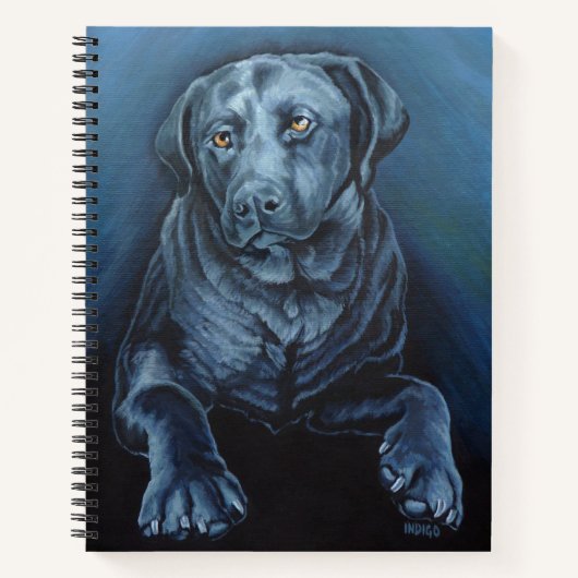 Black Labrador Sketchpad Englisch Retriever Book Notizblock (Vorderseite)