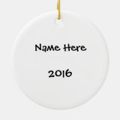 Black Labrador - Snow Globe Keramik Ornament (Hinten)