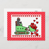 Black Labrador Stille Dein Herz Postkarte (Vorne/Hinten)