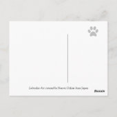 Black Labrador Stille Dein Herz Postkarte (Rückseite)