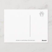 Black Labrador und Brief von einem Freund Postkarte (Rückseite)