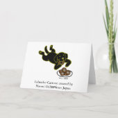 Black Labrador und Doughnut! Karte (Rückseite)