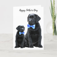 Black Labrador Vatertag Welpe - Niedlicher Hund-Va