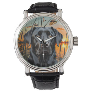 Black Labrador Watch, Labrador Retriever Armbanduhr
