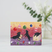 Black Labrador Weihnachten (Stehend Vorderseite)