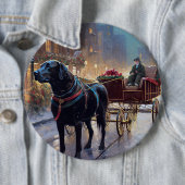 Black Labrador Weihnachten Button (Beispiel)