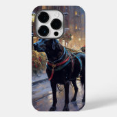 Black Labrador Weihnachten Case-Mate iPhone Hülle (Rückseite)