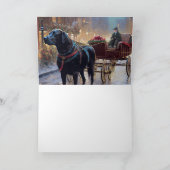 Black Labrador Weihnachten Karte (Innenseite)