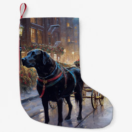 Black Labrador Weihnachten Kleiner Weihnachtsstrumpf