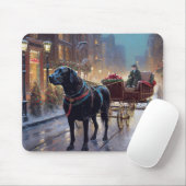 Black Labrador Weihnachten Mousepad (Mit Mouse)