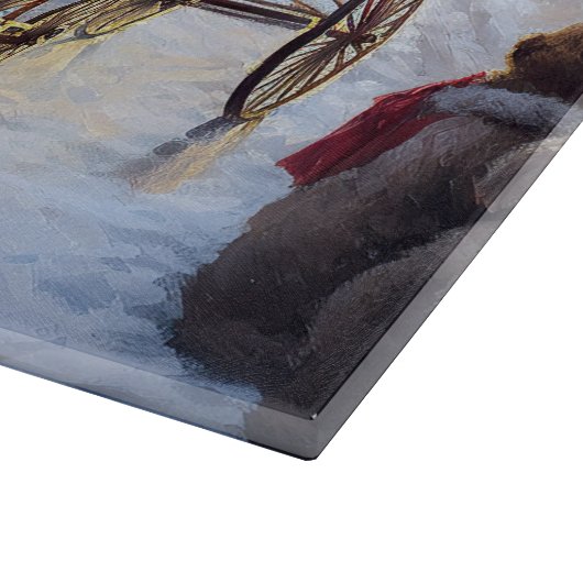 Black Labrador Weihnachten Schneidebrett (Ecke)