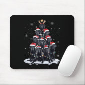 Black Labrador Weihnachtsbaum Lichter Weihnachten Mousepad (Mit Mouse)