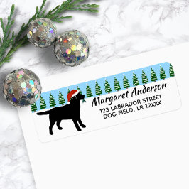 Black Labrador Weihnachtsfeiertage Rücksendeadress