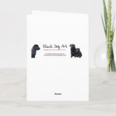 Black Labrador Weihnachtskarte Feiertagskarte (Rückseite)