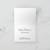 Black Labrador Weihnachtskarte Feiertagskarte (Innenseite)