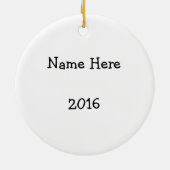 Black Labrador Weihnachtsschmuck (Hinten)