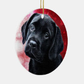 Black Labrador Weihnachtsschmuck (Rechts)